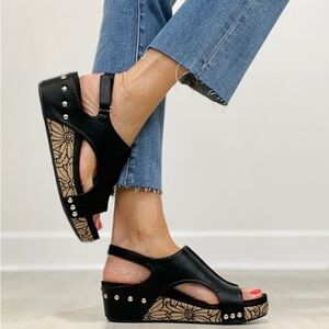 Corkys Black Combo Volta II Sandals
